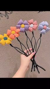 Ikat Rambut Sanggul Korea Model Bunga Besar Aksesoris Cepol Rambut Floral Hair Bun Maker HBM001