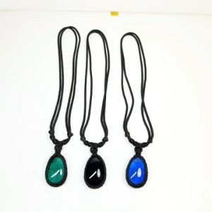 สร้อยคอไหลน้ำพี้ แบบจี้ไหลหยดน้ำ ขนาดเหรียญ 5 บาท รับประกันของแท้ 100% รับประกันของแท้จากบ่อเหล็กน้ำพี้ จ.อุตรดิตถ์ แถมฟรีธูปเสี่ยงโชค