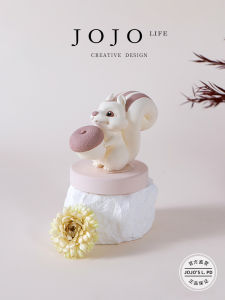 Jojos L. PD Scented Figurine Squirrel Aromatherapy Essential Oil Bedroom Car Decorative Fragrance Diffuser Comfortable Style