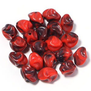 20pcs/lot Irregular Acrylic Beads Two-tone Cloud Beads Loose Beads For Jewelry Making DIY Necklace Bracelet Decor Accessories