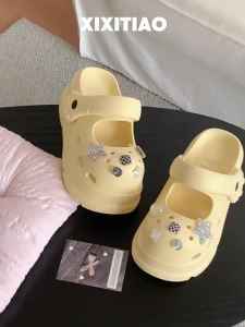XIXITIAO | Dép Hè Chống Hôi Chống Trượt Đế Mềm Dày 8cm
