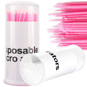 100pcs Disposable Micro Cotton Swabs Micro Applicators Bendable Brushes Eyelash Extensions Tool For Cleaning Makeup Accessories