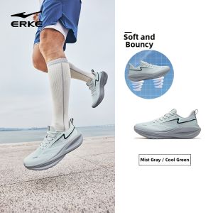 Erke | Breathable Mesh Soft Sole Shock Absorption Mens Running Shoes