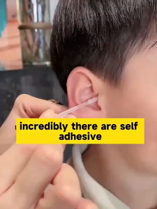 24Pcs Adhesive Ear Cleaning Ear Wax Removal Tool Disposable Sticky Ear Swabs Pick For Kid Adult Silicone Earwax Remover