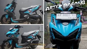 Stiker decal NEW VARIO 160 terbaru Motif ANIME DEMON SLAYER D-Q7-028