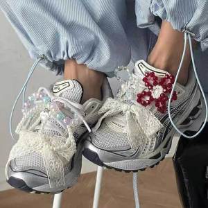 1Pair Handmade Shoes Clip Lace Bowknot Charm Shoe Buckle Decoration Bag Pendant Bow Shoelaces Clips Fashion Accessories