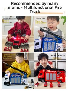 Yimi | Multifunctional Deformable Water Spraying Fire Truck Toy