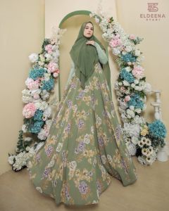 (9) ELDEENA MEDORA  Baju Gamis syari wanita Muslim Medora Series by Rhyn Syari. Nazra Sha