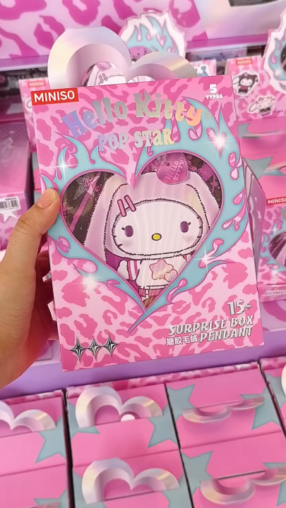 Original MINISO HELLO KITTY POP STAR Series Plush Blind Box Hello
