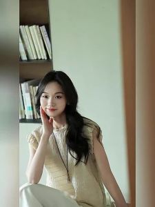 Lace Round Neck Flare Sleeve Blouse