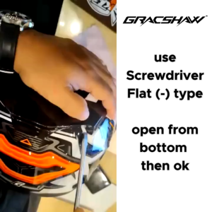 (Accessories) GRACSHAW GENNEX G535 SPOILER HELMET SPARE PART REAR VENT