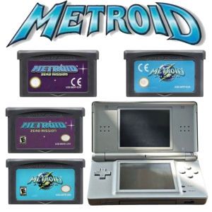 Bandai | For GBA NDS Metroid Series GBA Game 32-bit Video Game Cartridge Console Card Fusion Zero Mission USA/EUR Classic Game Collection