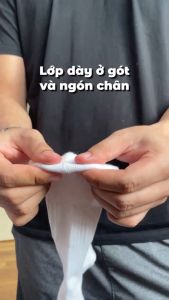 Combo 10 đôi vớ cổ trung nam nữ Mr.Socks chất liệu cotton cao cấp có đệm lót xù hút ẩm - STA-5009-TRUNG-CB10