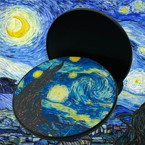 Magsafe Từ Tính Starlit Sky Xoay 360 Nhãn Dán Tường Giá Đỡ Điện Thoại Có Vòng Đeo Tay Với Lực Hút Mạnh Tương Thích Phổ Biến Thiết Kế Vincent Van Gogh