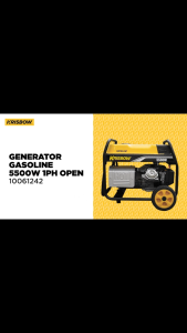 Krisbow Genset Bensin 5500 W Krp55 GENERATOR 5500W 1PH OPEN KRP55 Bergaransi Resmi Azko dan Krisbow Indonesia