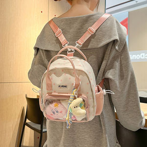 Cute Doll Single Shoulder Bag Womens Versatile Handbag Crossbody Backpack Nylon Fabric Small Size Casual Style Youth Friendly