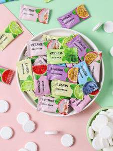 Kinjen Sea Salt Mint Sugar Free Candy Breath Freshener: Commercial Grade Hard Candy Snacks