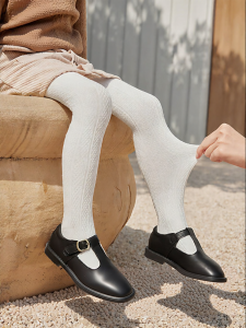 Usbettas | Spring & Autumn White Anti-Slippage Tights for Girls
