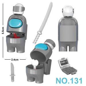 TEKANAI | Among Us Compatible Small Particle Building Blocks Educational Gift