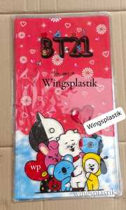 Plastik Ulang Tahun (ultah) BTS 21/ Plastik Karakter / Plastik Snack OPP BTS 21 isi 10pcs ukr 22x40