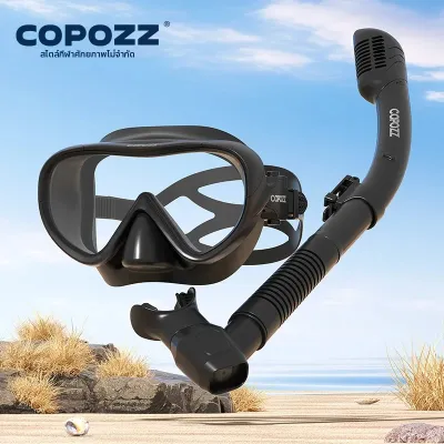 COPOZZ | COPOZZ หน้ากากดําน้ํามืออาชีพ Full Vision หน้ากากดําน้ําใต้น้ําชุดว่ายน้ําดําน้ํา HD Anti หมอกอุปกรณ์ดําน้ํา