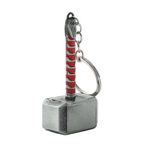 Marvel The Avengers Thor Hammer Metal Key Chain Keyring Men Women Key Holder Car Keychain Accessories Backpacks Gift