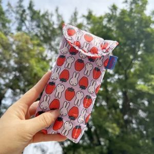 Miffy | Miffy Kawaii Rabbit Glasses Storage Bag Cute Cartoon Sunglasses Protective Case with Magnetic Attraction Gift Toy for Women