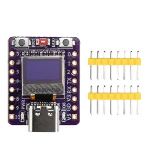 Aideepen | ESP32-C3 OLED Development Board with 0.42 inch OLED Module Ceramic Antenna WiFi Bluetooth ESP32 Supermini Development Board