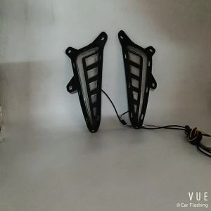 1 Set For Toyota C-HR CHR 2016 2017 2018 2019 Car LED DRL Daytime Running Light with dynamic Yellow Turn Signal fog lamp