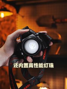 Zoomable Headlight Flashlight 1000m Headlamp Rechargeable Induction Flashlight Waterproof Emergency