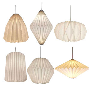 Chandelier Lamp Shade Creative Folding Pendant Light Cover for Living Room Decor Modern Design