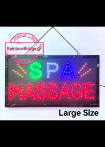 SPA MASSAGE - RAINBOW BRIDGE LED SIGNAGE (New-Small-Large) #SIZE: W48cm & W60cm BIG
