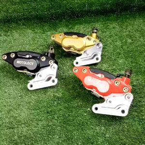 KALIPER MOTOLOGY 4 PISTON SET BRECKET KALIPER PNP NINJA R RR 150