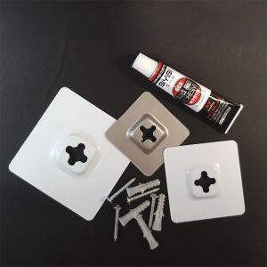 Thickened Glass Mirror Hook for Furniture Strong Adhesive Hanging Strip No Drilling Required Universal Home Organizer Hooks