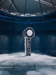 SG Handheld Portable Fan Tec Compression Cooling Wide Angle Airflow 100 Levels of Infinitely Adjustable LED Digital