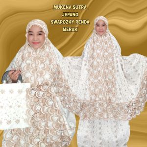 Mukenah Sutra Jepang Renda + Free Tas