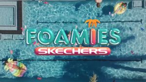 Skechers สเก็ตเชอร์ส รองเท้าแตะผู้หญิง Women Foamies Footsteps Breezy Feels Walking Sandals - 111054-BLSH Anti-Odor Dual-Density Hanger Optional Machine Washable Luxe Foam