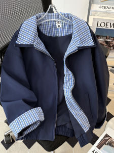 แจ็คเก็ตฮาร์ลีเอนด์ แจ็คเก็ตกันหนาวแบบสวมสบายสำหรับผู้ชายในช่วงต้นฤดูใบไม้ร่วงและฤดูหนาว เสื้อแจ็คเก็ตแบบลำลองสำหรับคู่รัก