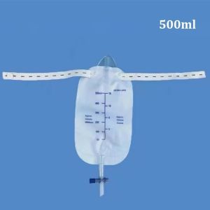 Reusable Medical Latex Sleeve Type Urine Bag Male Drainage Catheter Bag 1000ML Urine Collector Bag Urinal Pee Holder