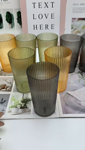 T-ORAS 6pcs Premium Acrylic Drinking Glasses High Grade Plastic Drinking Water Cups for Family