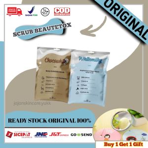 𝐆𝐋𝐔𝐓𝐀 Body Scrub by BEAUTETOX | Whitemilky Choccowhite Scrub 50 gr Refil | Gluta (✔️BPOM)