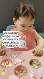 My Story Plate eco-friendly 5-pod feeding plate for BLW picky eaters slow eaters 6 months to 6 years old