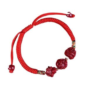 Vòng Tay Dây Đỏ Thổ Nhĩ Kỳ Ba Hợp Dành Cho Nam Và Nữ Vòng Tay Dây Đỏ Năm Sinh Năm 2025 Thiết Kế Dây Đeo Cổ Tay Truyền Thống