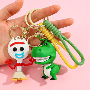 Toy Story Keychain Toys Woody Buzz Lightyear Figure Keyrings Car keychain Birthday Christmas Gift Set for Kids