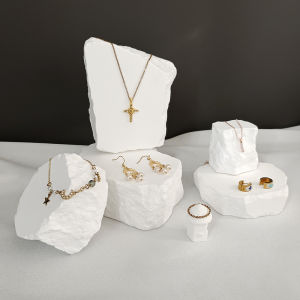Stone Photo Prop Decorations Plaster Jewelry Display Stand Jewelry Earrings Jewelry Commercial Creative Shop Display
