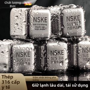 BANSU | Đá Băng Tái Sử Dụng Làm Lạnh Nhanh 316 Thép Không Gỉ cho Whiskey
