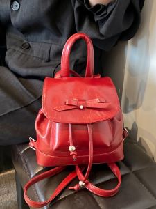 Ba Lô Thời Trang Sành Điệu Nút Bướm Nữ Ba Lô 2024 Ins Hàn Quốc Đơn Giản Đa Năng Ba Lô Mini Cảm Giác Cao Cấp Túi Sinh Viên