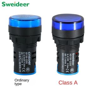 LED Indicator Light 12v 24v 220v 380v Red Green Yellow Blue Signal Light 16mm 22mm Signal Lamp