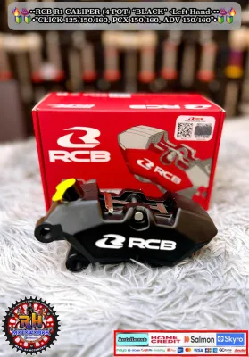 RCB R1 BRAKE CALIPER 4-POT (CLICK 125/150/160 PCX 150/160 ADV 150/160)100% RCB AUTHORIZED DEALER