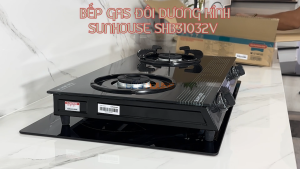 Bếp Gas Dương Kính Sunhouse SHB31032V - Đôi - Màu đen hiện đại - Tiết kiệm gas - BH 12 tháng